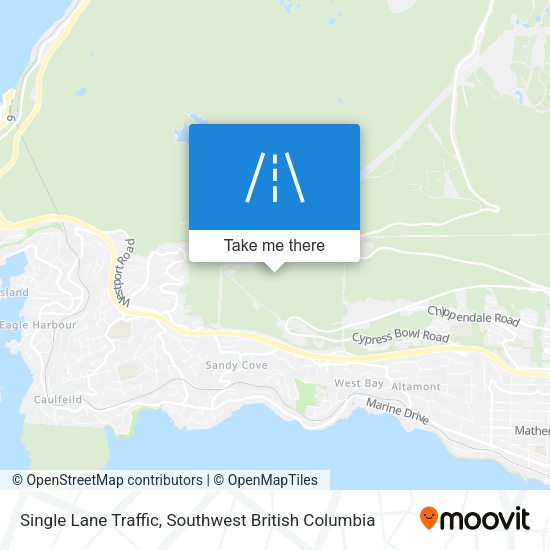 Single Lane Traffic map