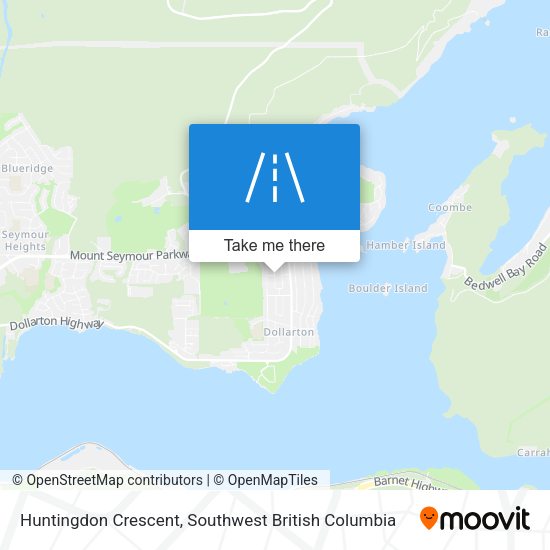 Huntingdon Crescent map