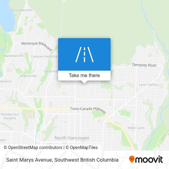 Saint Marys Avenue map