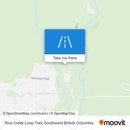 Rice Creek Loop Trail map