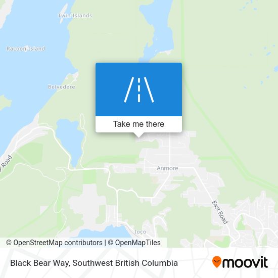 Black Bear Way map