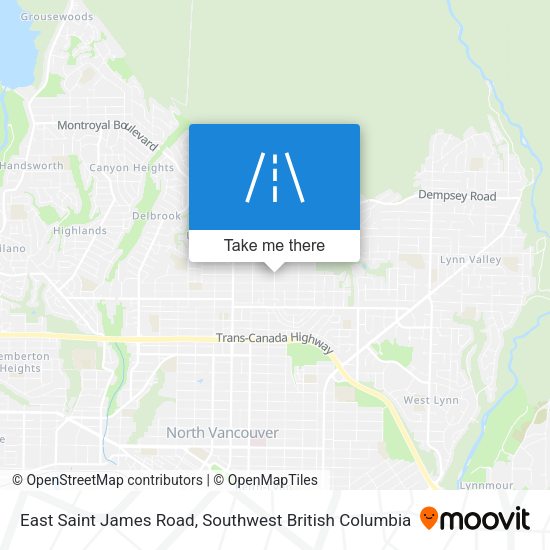 East Saint James Road map