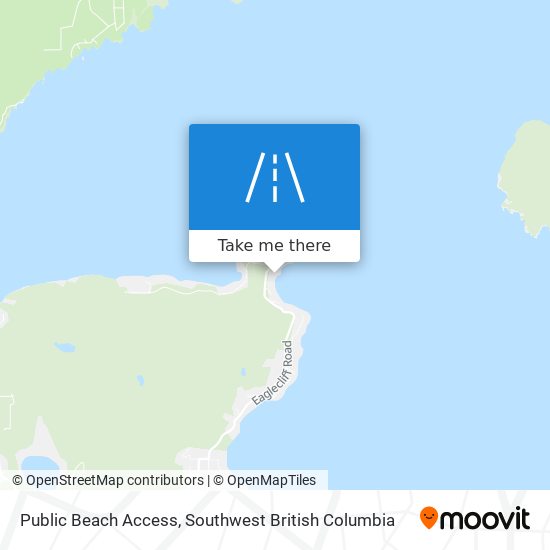 Public Beach Access map