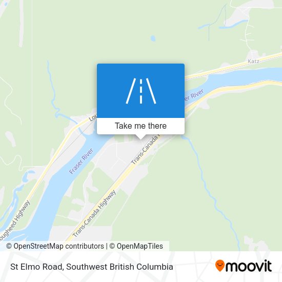 St Elmo Road map