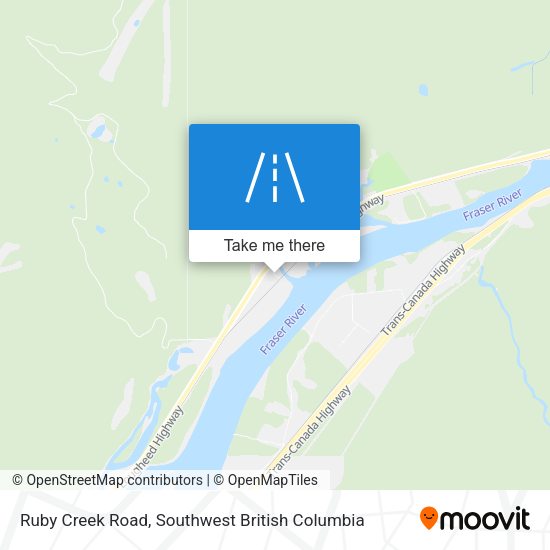 Ruby Creek Road map