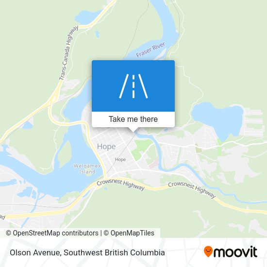 Olson Avenue map