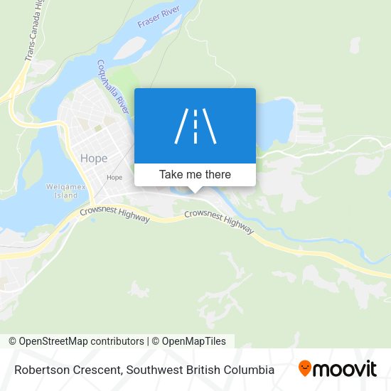 Robertson Crescent map