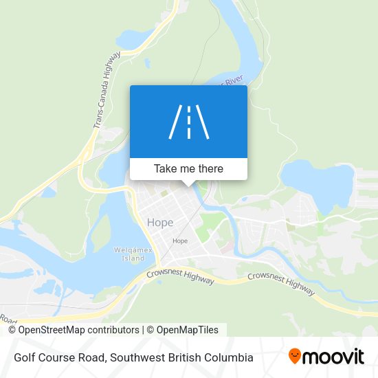 Golf Course Road map