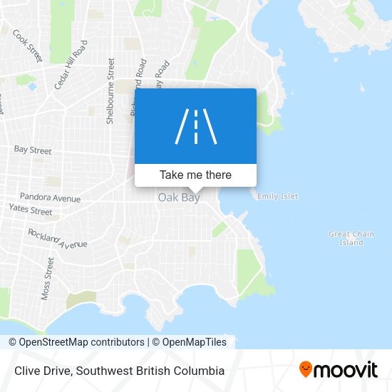 Clive Drive map