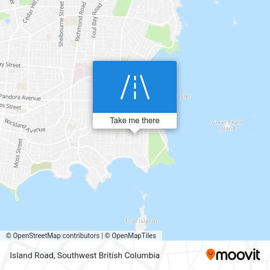 Island Road map
