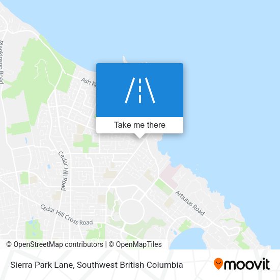Sierra Park Lane map