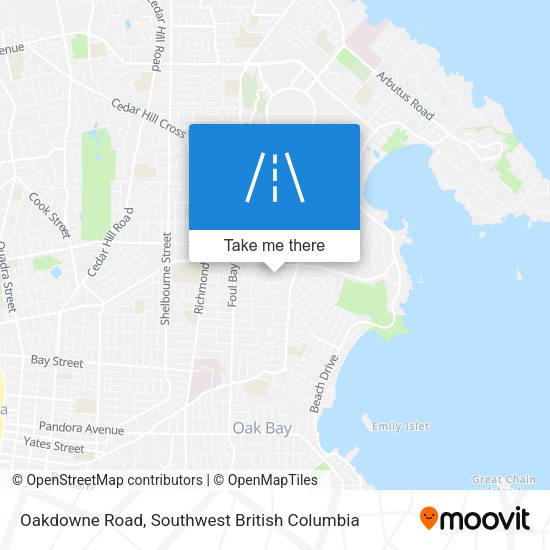 Oakdowne Road map