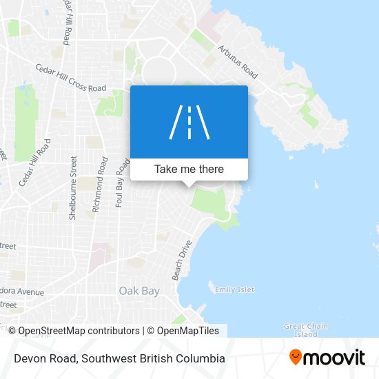 Devon Road map