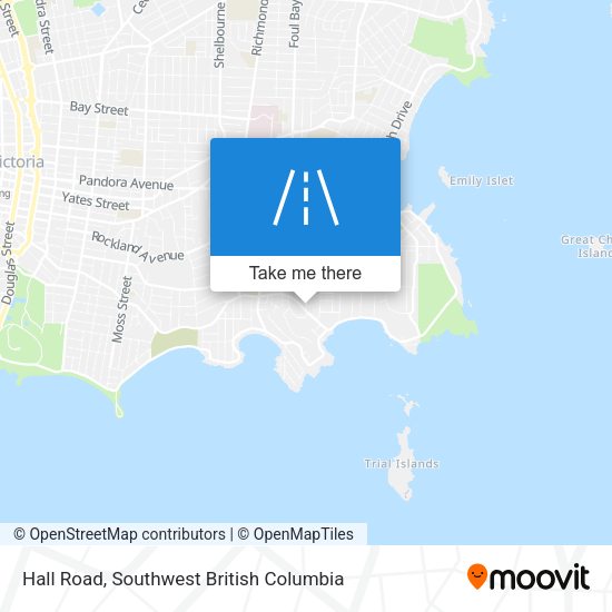 Hall Road map