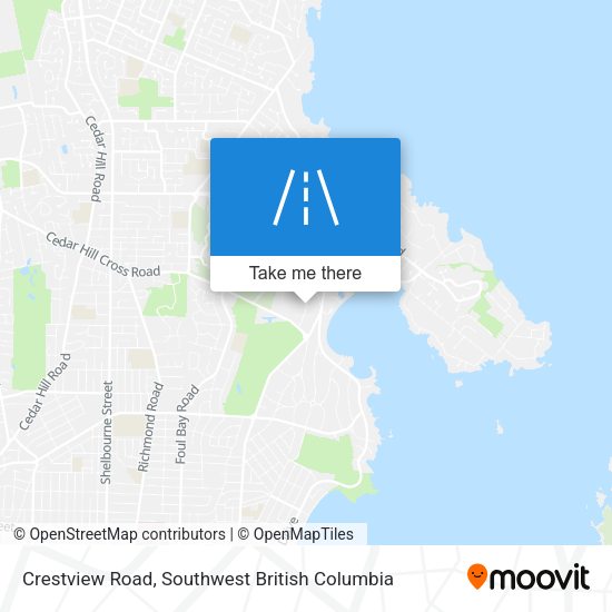 Crestview Road map