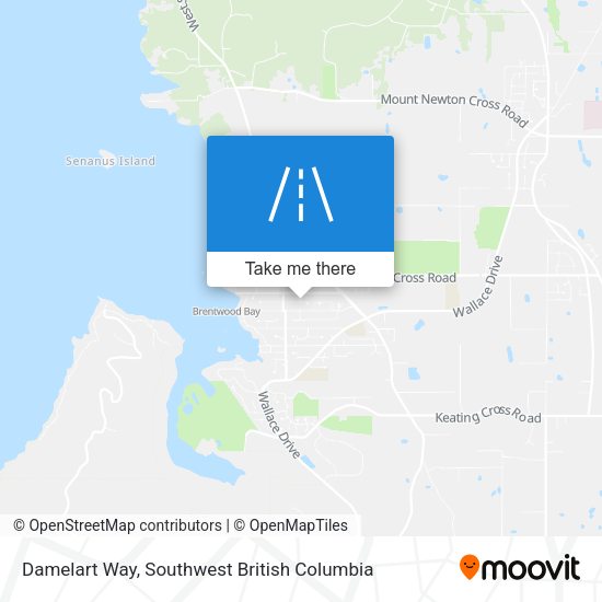 Damelart Way map