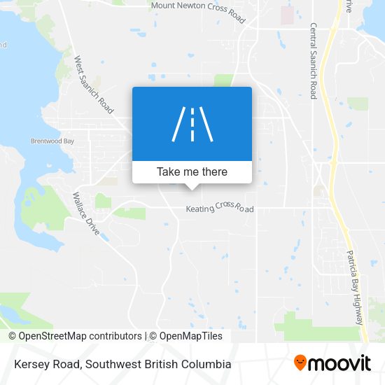 Kersey Road map
