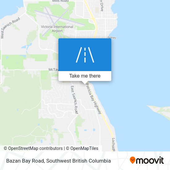 Bazan Bay Road map