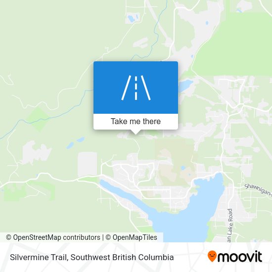 Silvermine Trail map