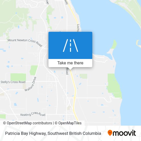 Patricia Bay Highway map