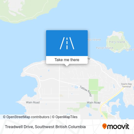 Treadwell Drive map