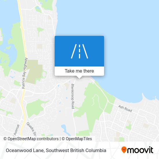 Oceanwood Lane map