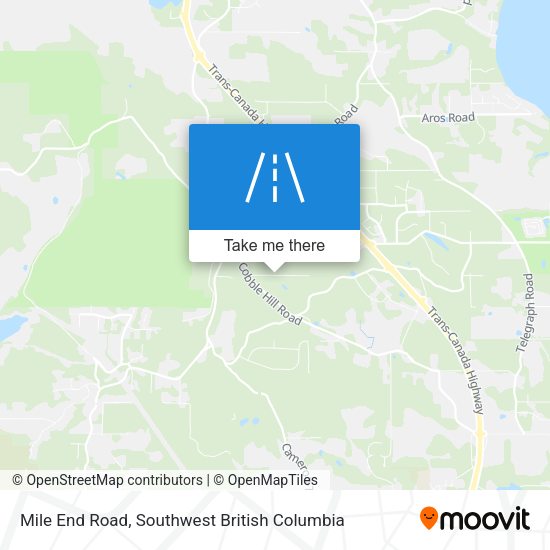 Mile End Road map