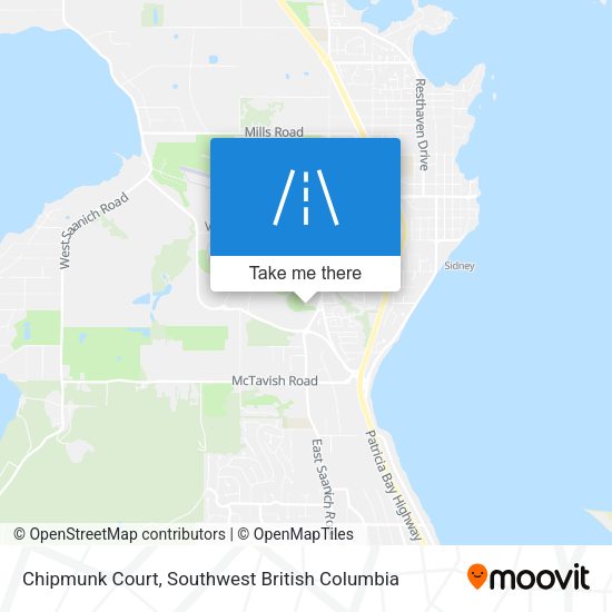 Chipmunk Court map