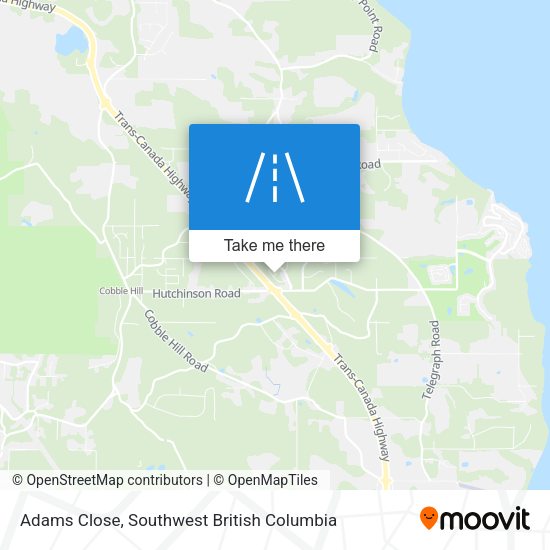 Adams Close map