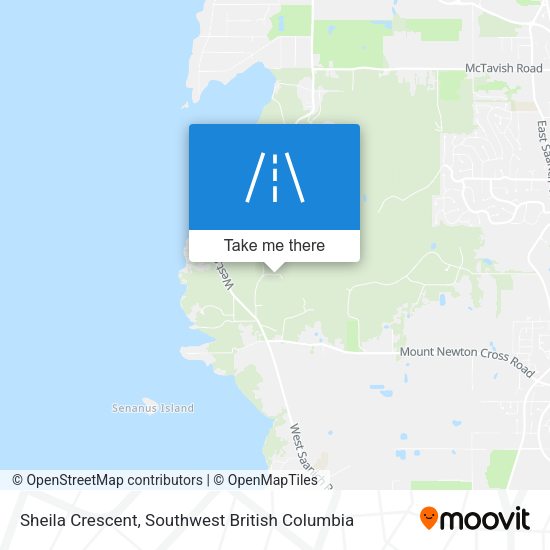 Sheila Crescent map