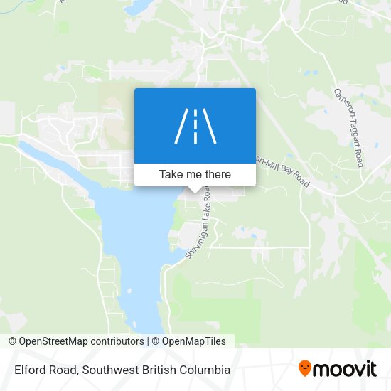 Elford Road map
