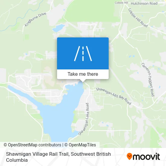 Shawnigan Village Rail Trail map