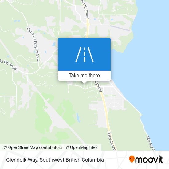 Glendoik Way map