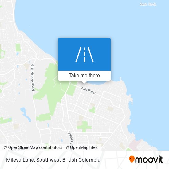 Mileva Lane map