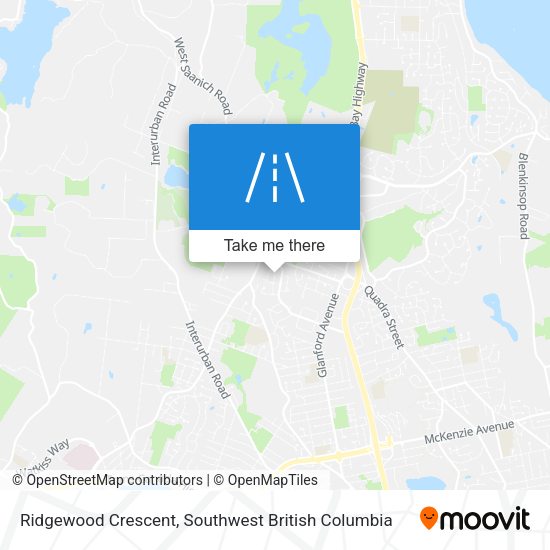 Ridgewood Crescent map