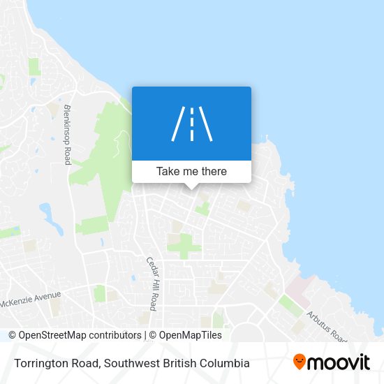 Torrington Road map