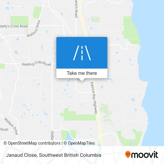 Janaud Close map