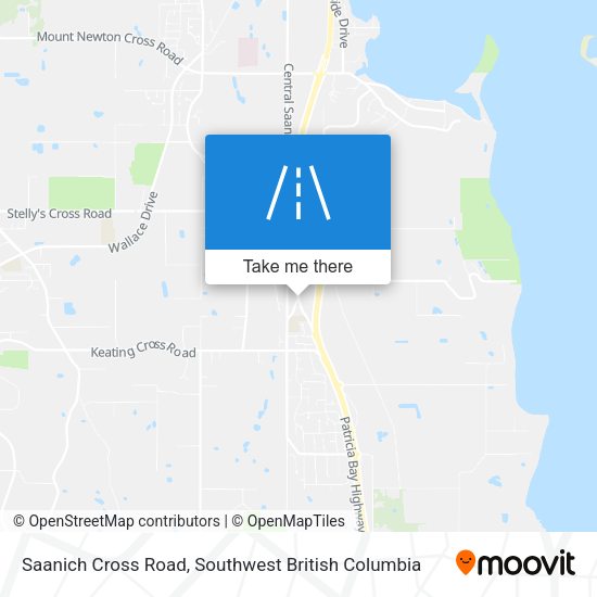 Saanich Cross Road map