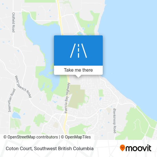 Coton Court map