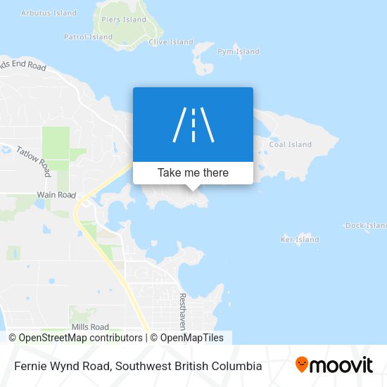 Fernie Wynd Road map
