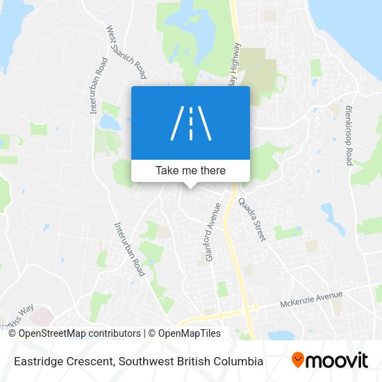 Eastridge Crescent map