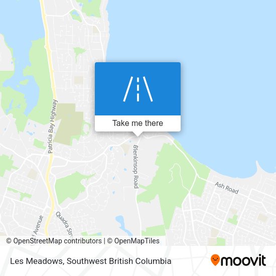 Les Meadows map