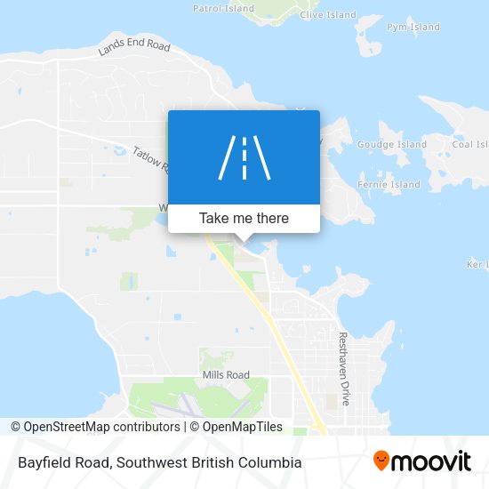 Bayfield Road map