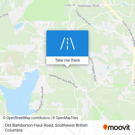 Old Bamberton-Haul Road map