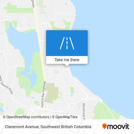 Claremont Avenue map