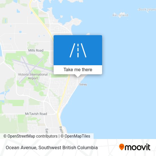Ocean Avenue map