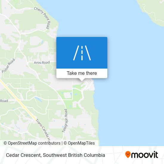 Cedar Crescent map