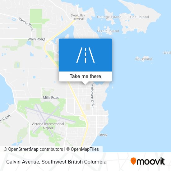 Calvin Avenue map