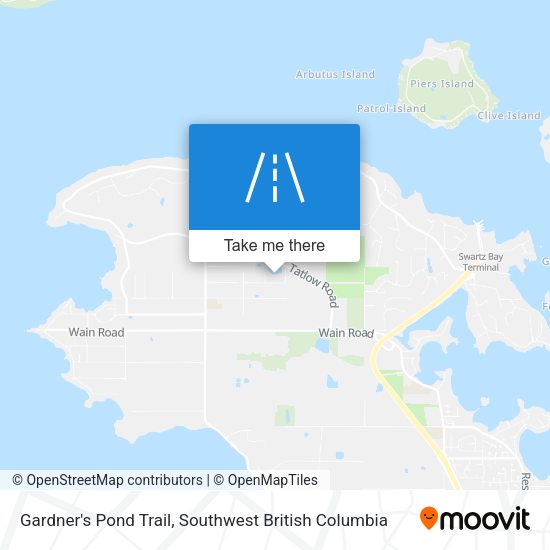 Gardner's Pond Trail map