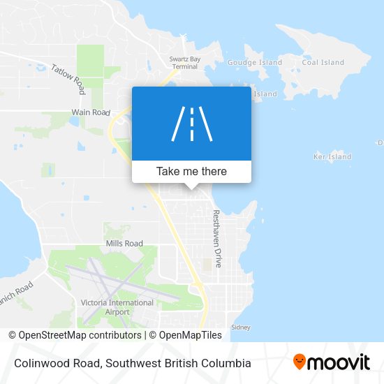 Colinwood Road map